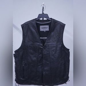 Unik Premium Leather Vest Size 5XL Fits Like A 3XL